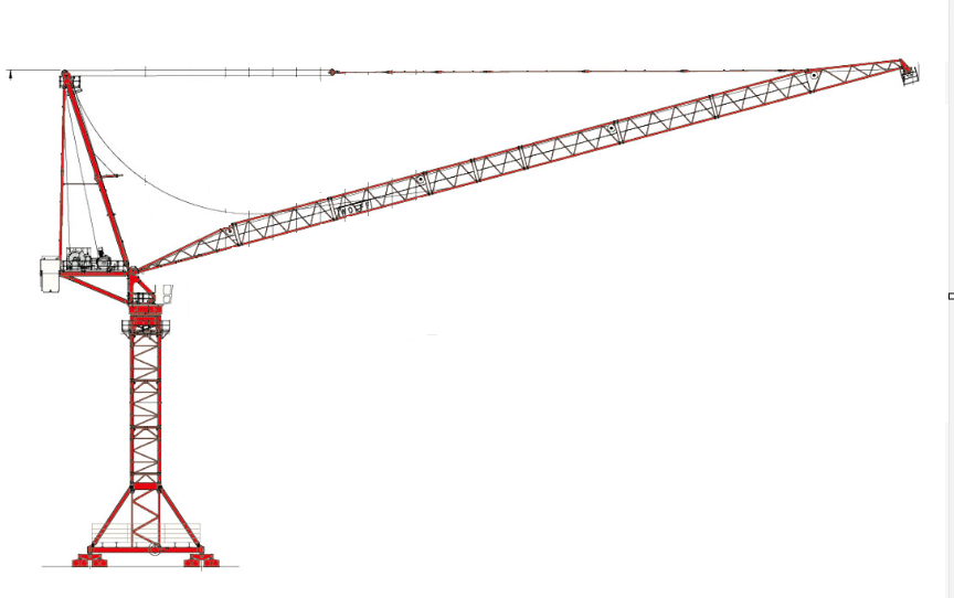 Wolffkran 1250B tower crane rental