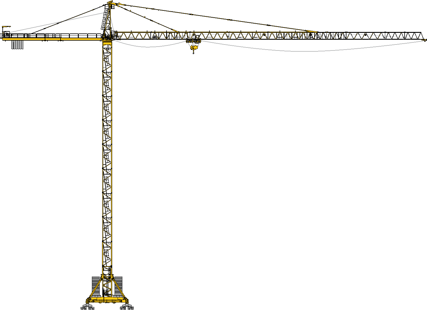 Potain MD569 tower crane rental