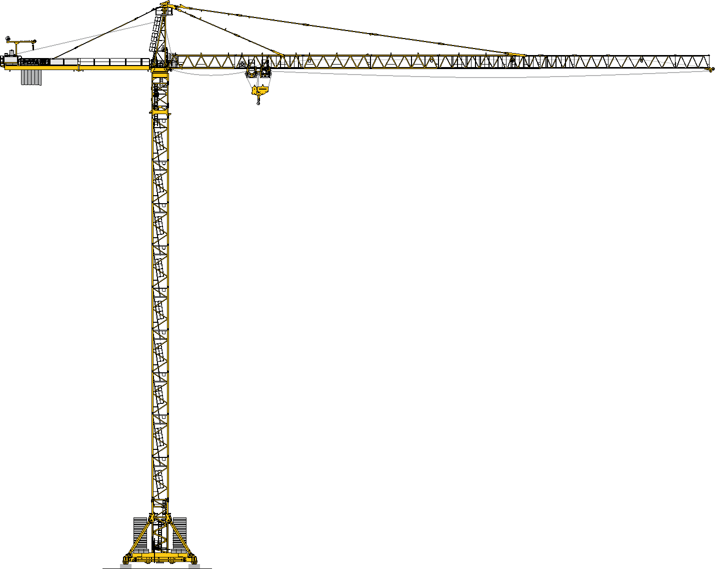 Potain MD689-M40 tower crane rental