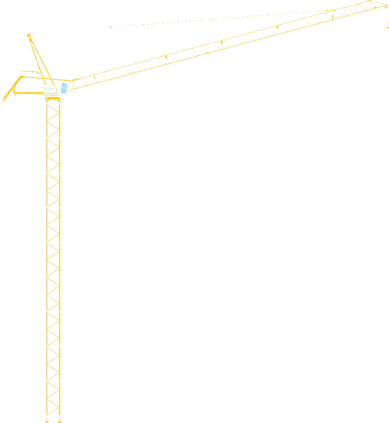 Potain MR415-H24 tower crane rental
