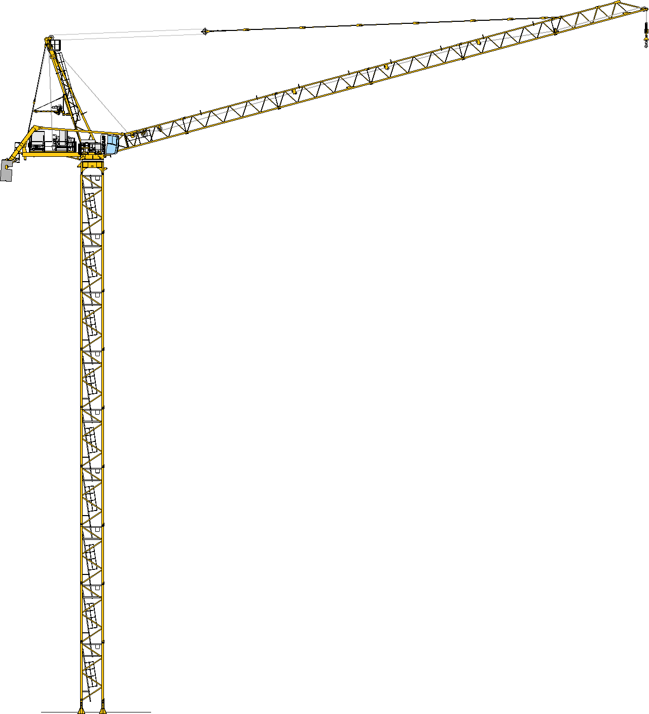 Potain MR608 tower crane rental