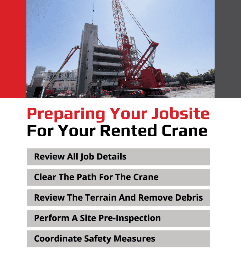 Are You Ready For Your Rented Crane Arrival? 5 Tips For Preparing Your Jobsite