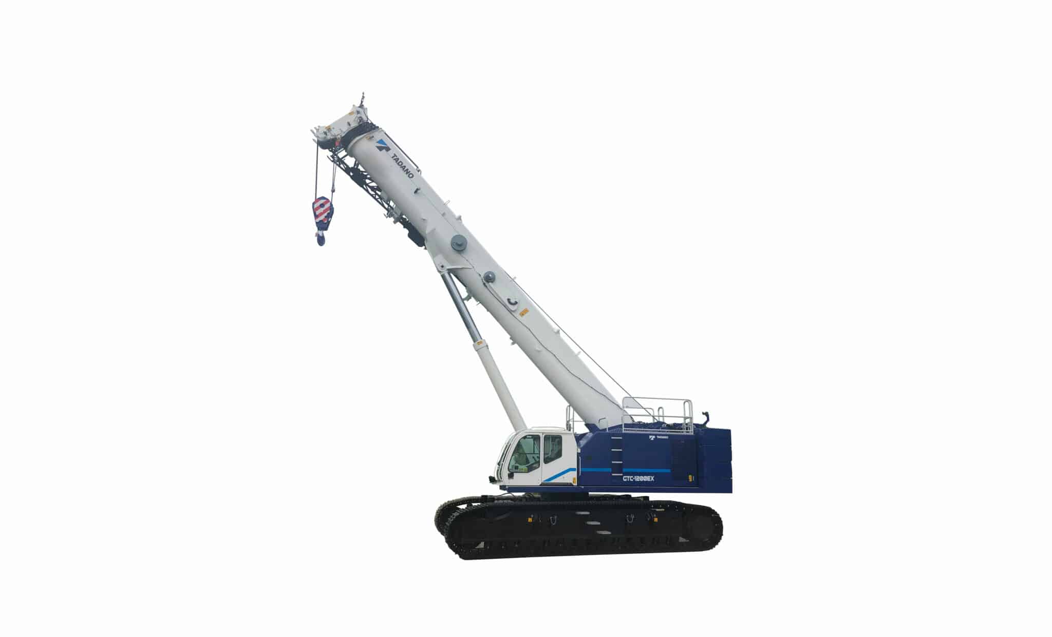 Mobile crane lifting heavy equipment on a construction site for efficient operations.