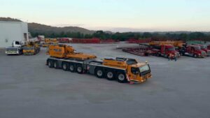 All Terrain Crane at a Maxim Crane Works yard