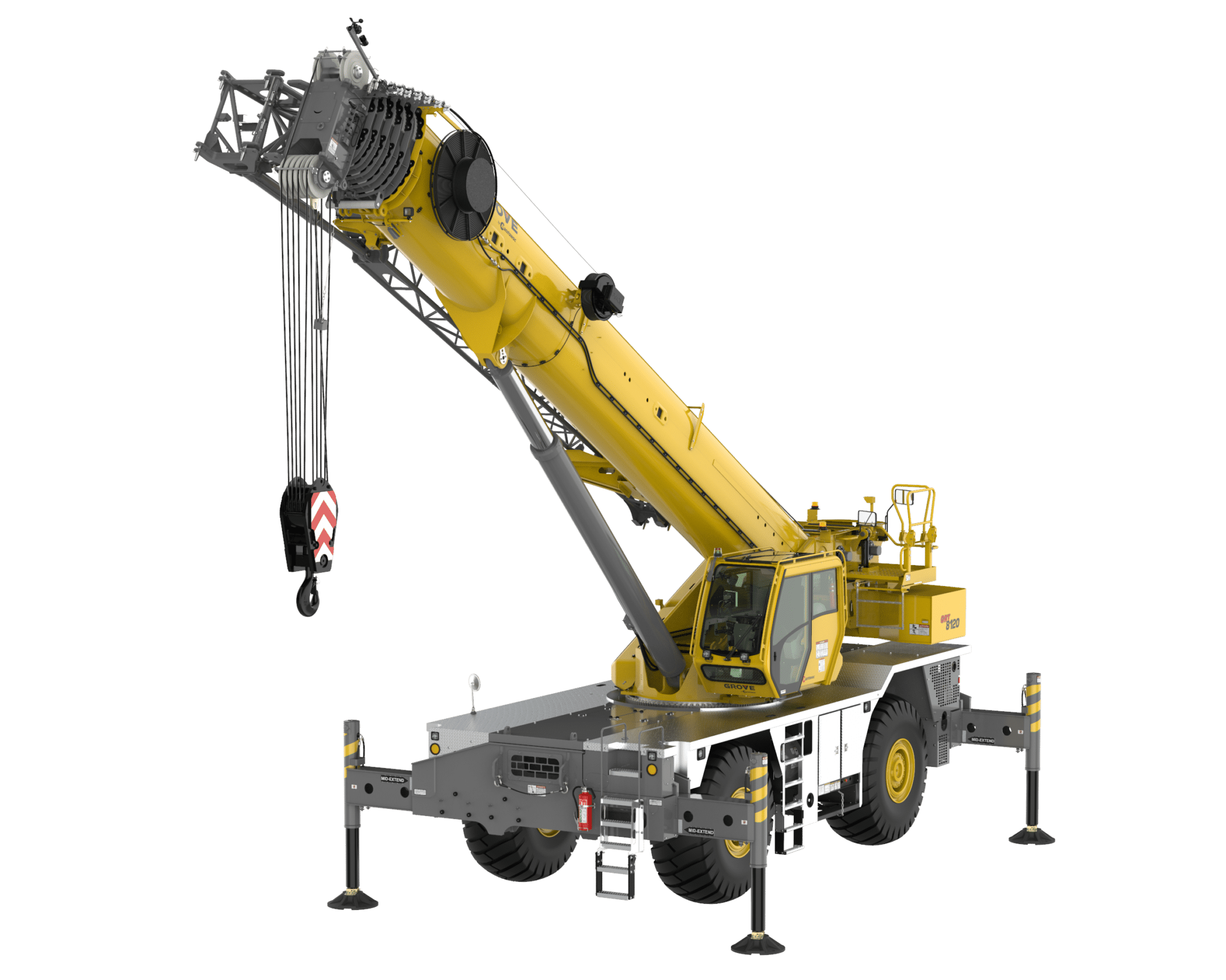 Grove GRT8120 rough terrain crane rental
