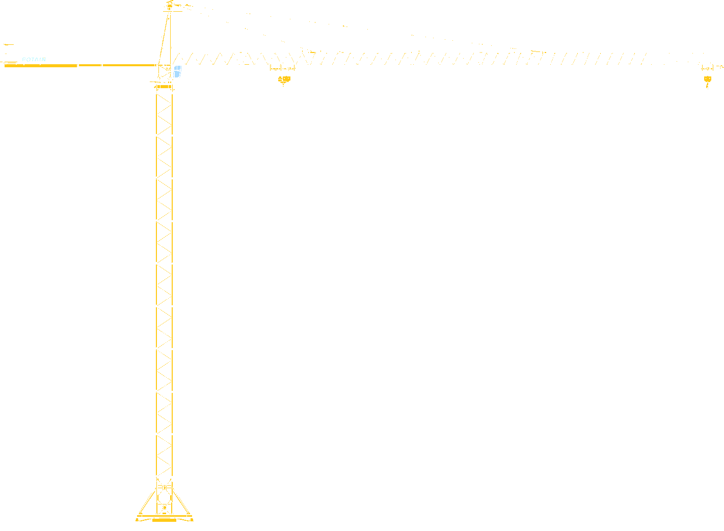 Potain MD485B-M20 tower crane rental