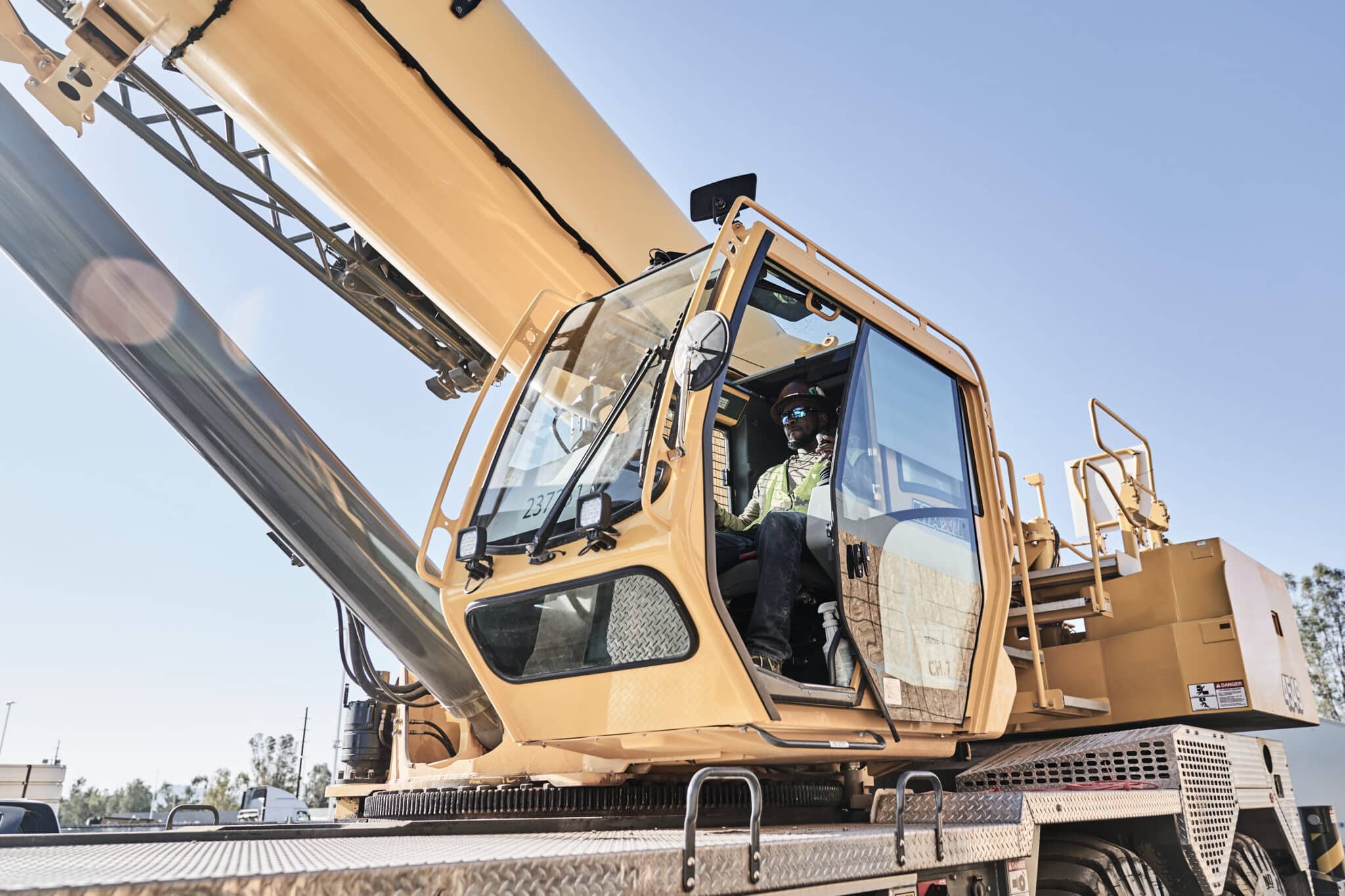 Maxim Crane Worker on Civil Construction Crane Project