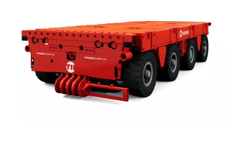 Scheuerle 4-axle SPMT heavy hauling