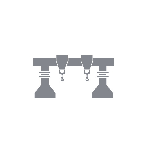 Clamps icon for tools and equipment, representing secure fastening and holding.
