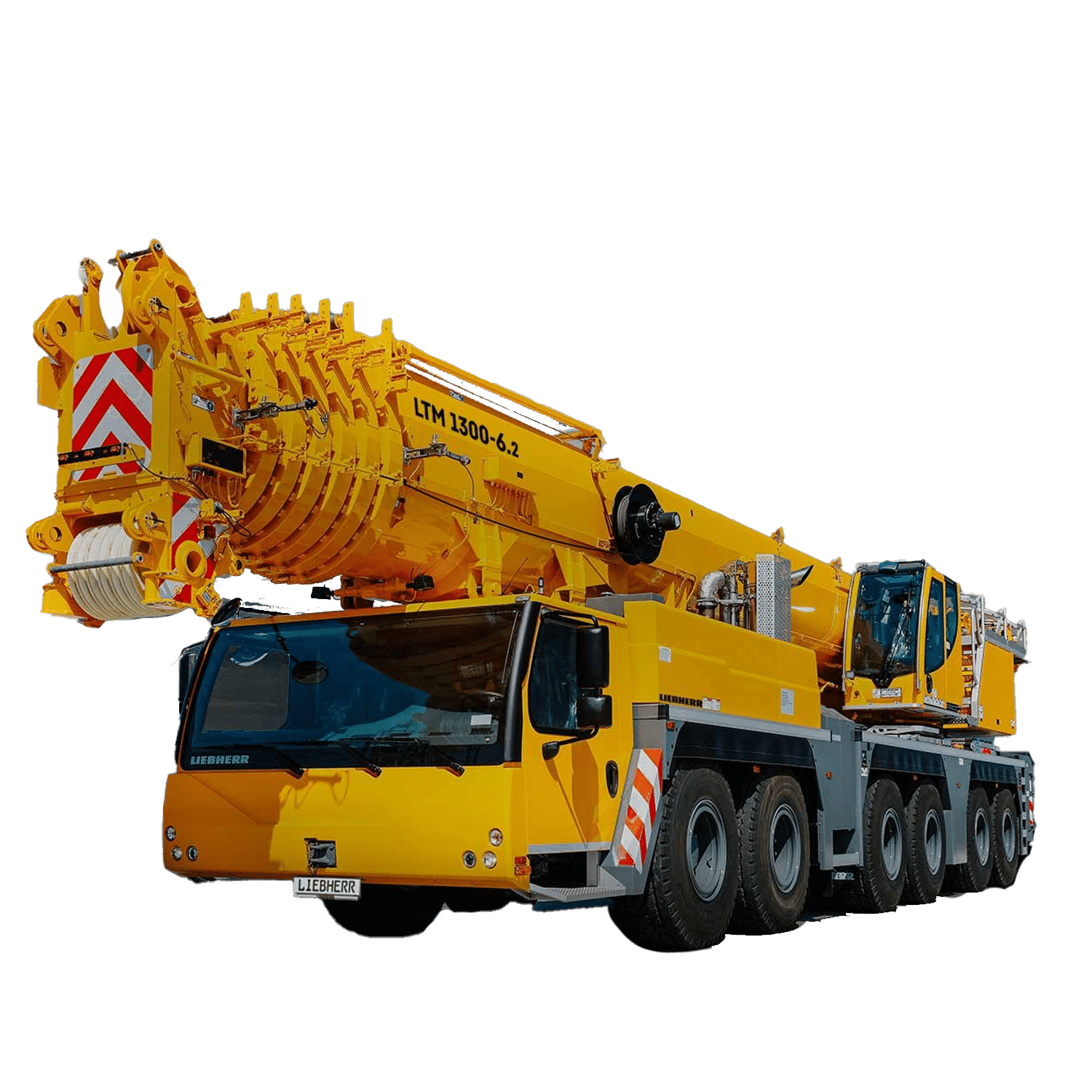 Liebherr LTM 1300-6.2 crane showcasing advanced lifting capabilities and robust design.