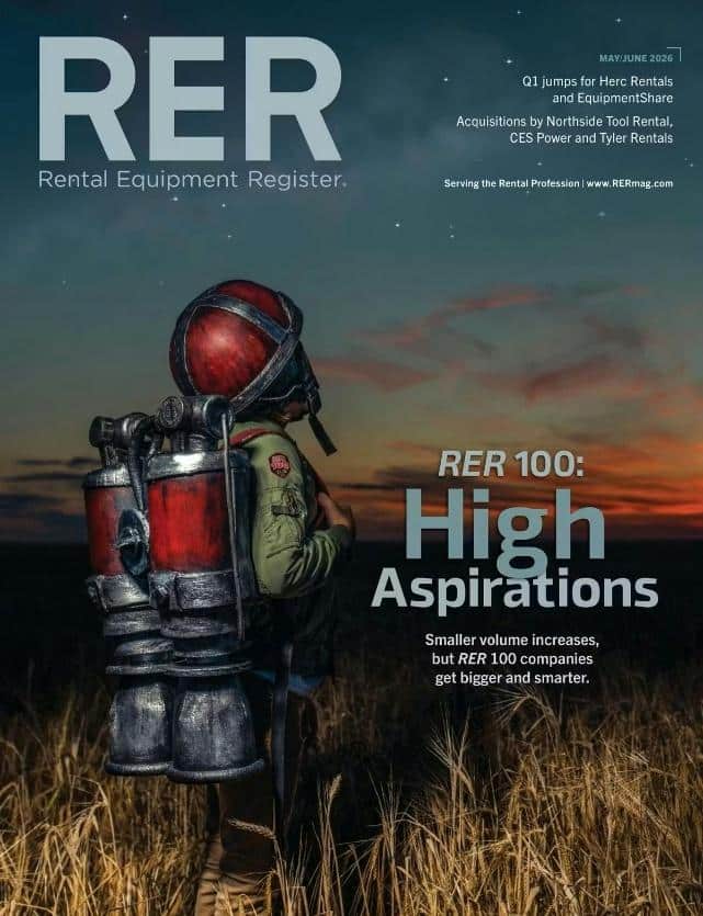 RER 100: Innovative visions for the future of the equipment rental industry.